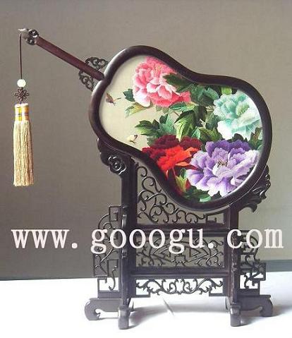 高檔牡丹雙面繡， 雙面繡精品 ，蘇繡精品