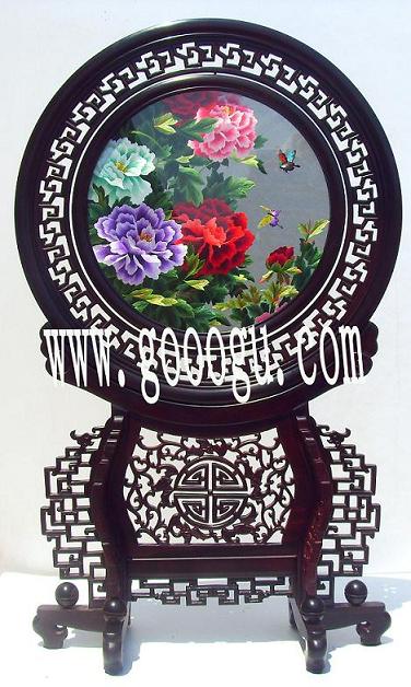 牡丹刺繡 ,高檔牡丹雙面繡