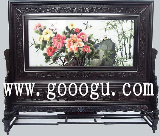 蘇州刺繡精品圖案，蘇繡欣賞，春色滿園刺繡畫