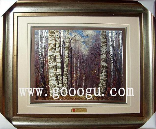 風景刺繡畫精品，高檔手工刺繡畫，蘇繡畫