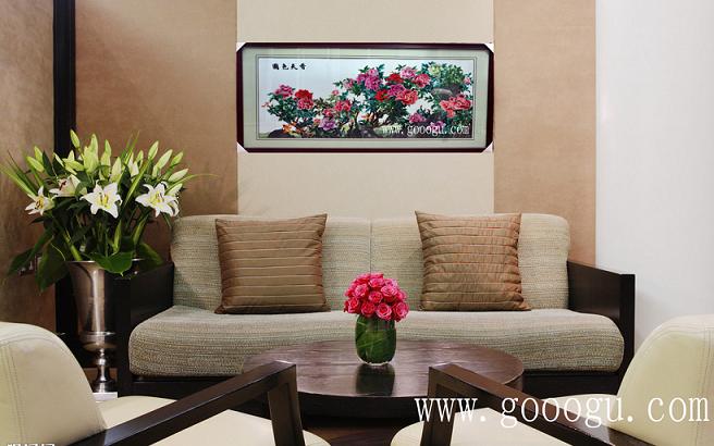 牡丹、國(guó)色天香壁畫！