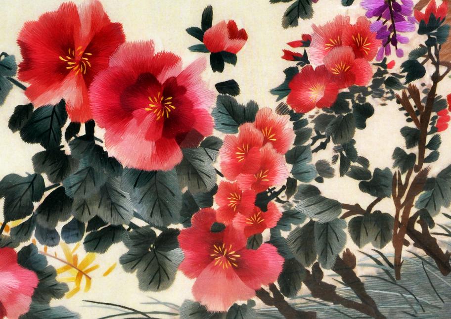 蘇繡精品刺繡、繡工精細、層次感突出、堪稱刺繡中的佳作！