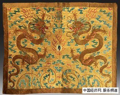龍袍刺繡，蘇繡龍袍畫，蘇繡精品，蘇繡收藏品，嬌古蘇繡