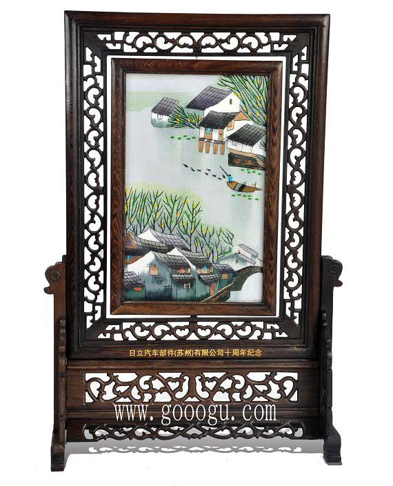 精品雙面繡豎架、江南水鄉(xiāng)